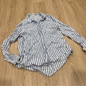 Beachlunchlounge Blue and White Striped Shirt